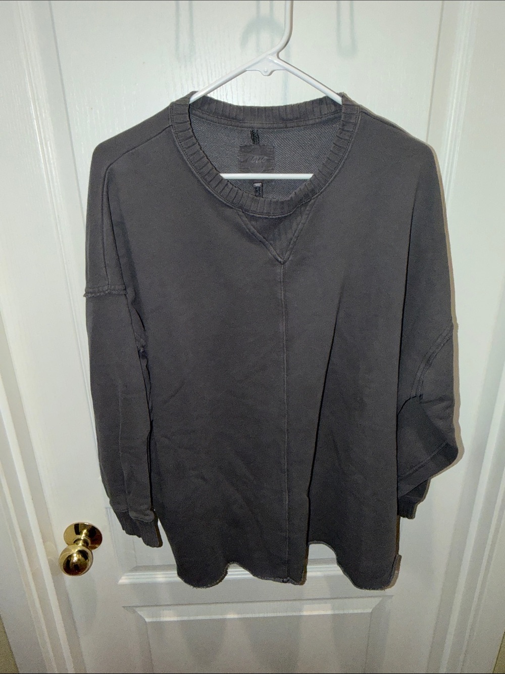 aerie M Crewneck Sweatshirt - Charcoal - Picture 3 of 6